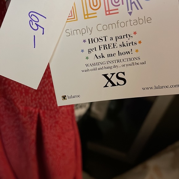 Red with white zipper dress-DONATED - Picture 4 of 8